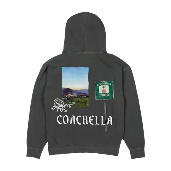 🆕 Coachella Valley Music & Arts Festival watercolors hoodie - Picture 2 of 7
